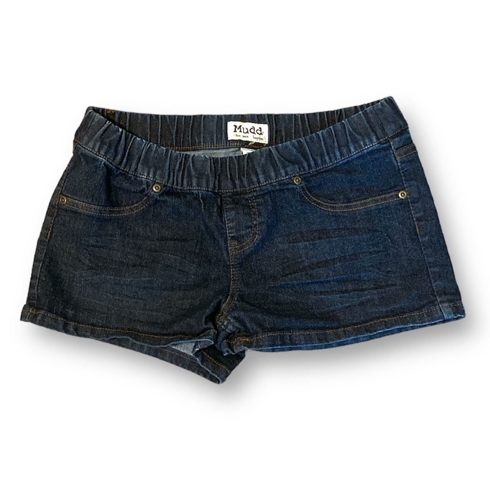 Mudd dark denim stretchy shorts